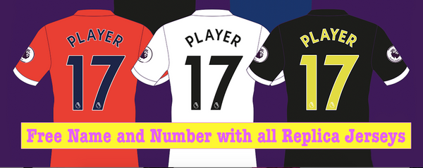 Free Personalisation On All Jerseys