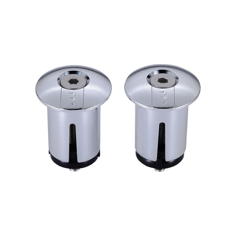 BBB ScrewOn Handlebar Plugs (Chrome)