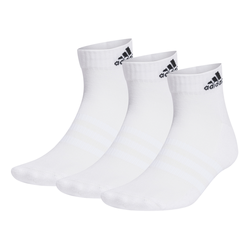 Adidas Cushioned Sportswear Ankle Socks 3 Pairs White