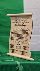 Limerick 2026 All-Ireland Champions Wooden Scroll
