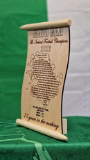 Mayo 2026 All-Ireland Champions Wooden Scroll