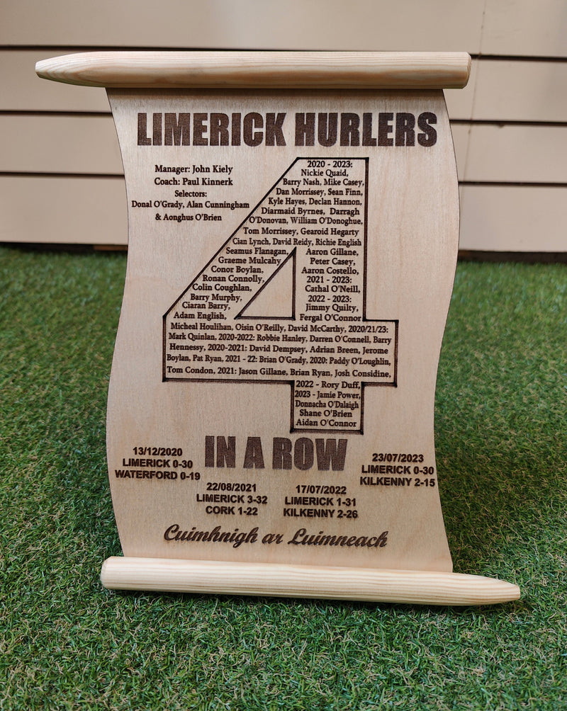 Limerick 4 In A Row Scroll