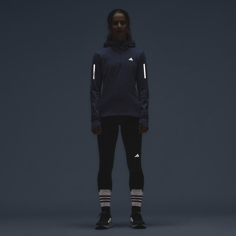 Adidas Own The Run Winterized Hooded Half-Zip