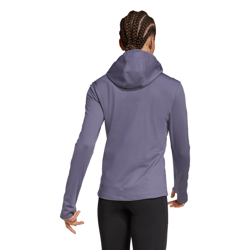 Adidas Own The Run Winterized Hooded Half-Zip