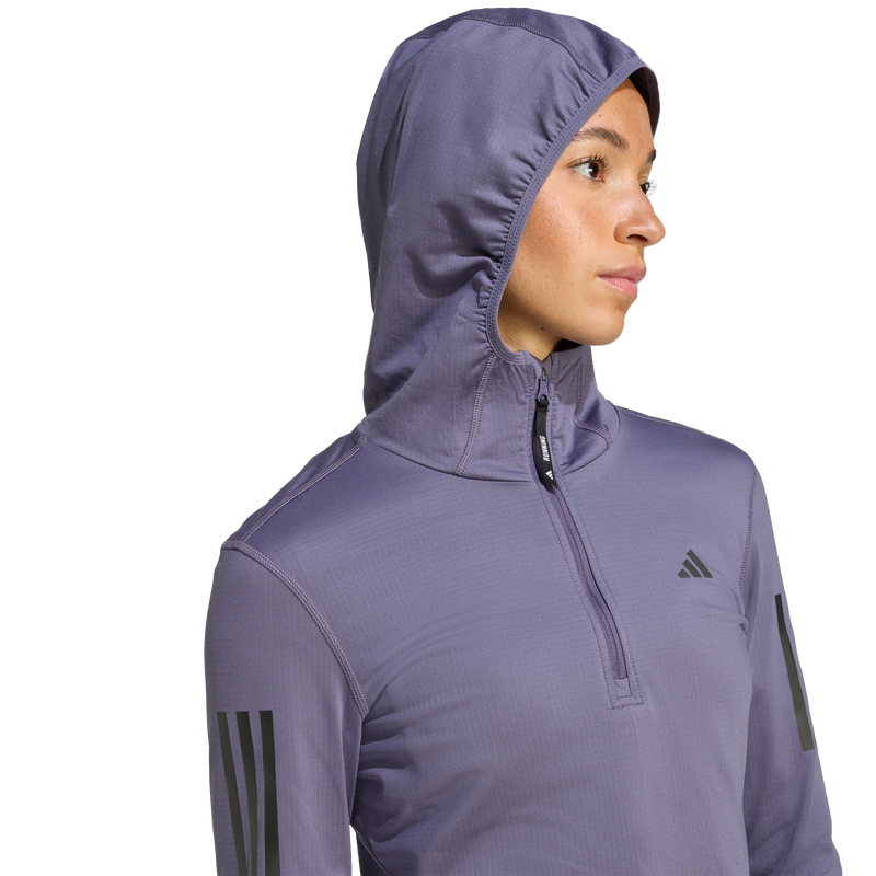 Adidas Own The Run Winterized Hooded Half-Zip