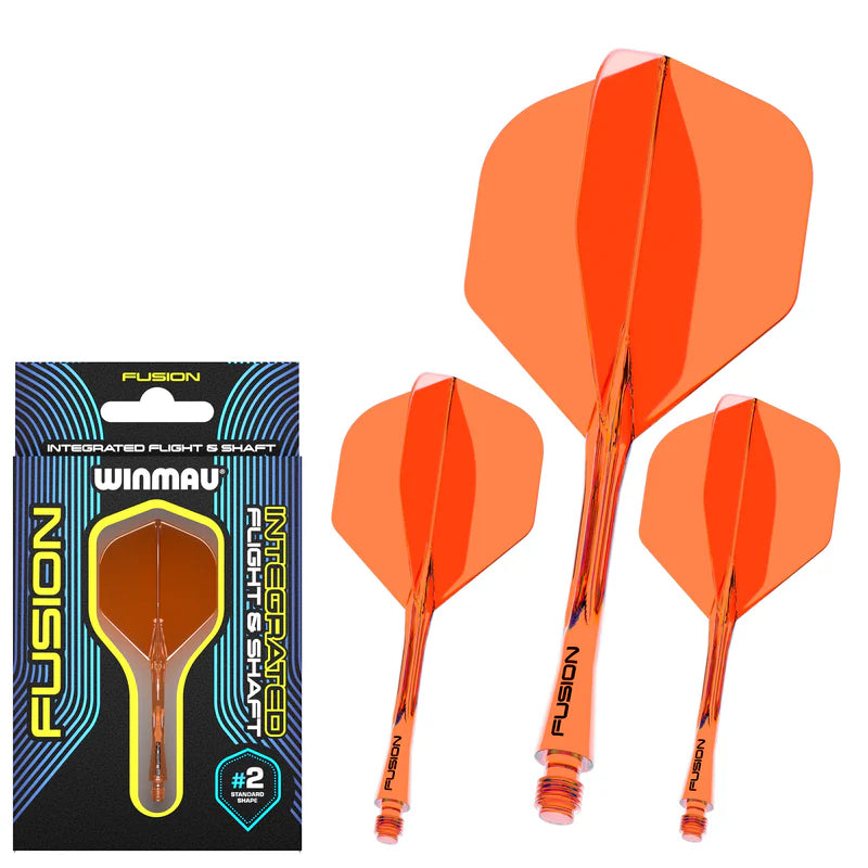 Winmau Fusion Integrated Flight Shaft Orange