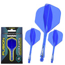 Winmau Fusion Integrated Flight & Shaft Blue