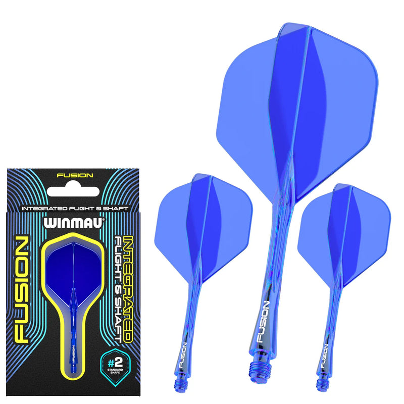 Winmau Fusion Integrated Flight & Shaft Blue