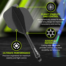 Winmau Fusion Integrated Flight & Shaft Black