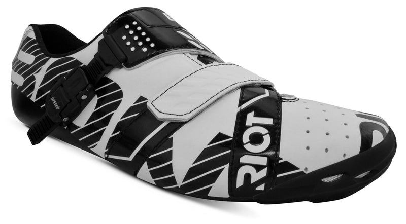 Bont Riot Buckle Cycling Shoes (White/Black)