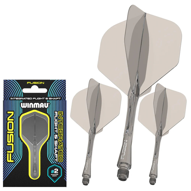 Winmau Fusion Integrated Flight & Shaft Grey