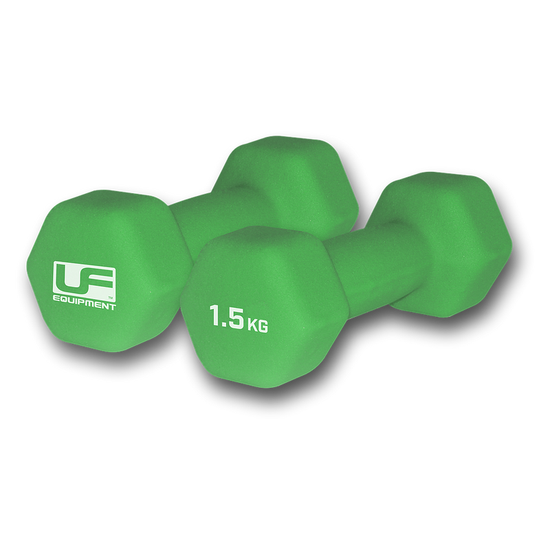 Hex Dumbbells-Neoprene Covered (Pair) 1.5kg