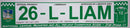 Official Limerick 2026 Licence plate