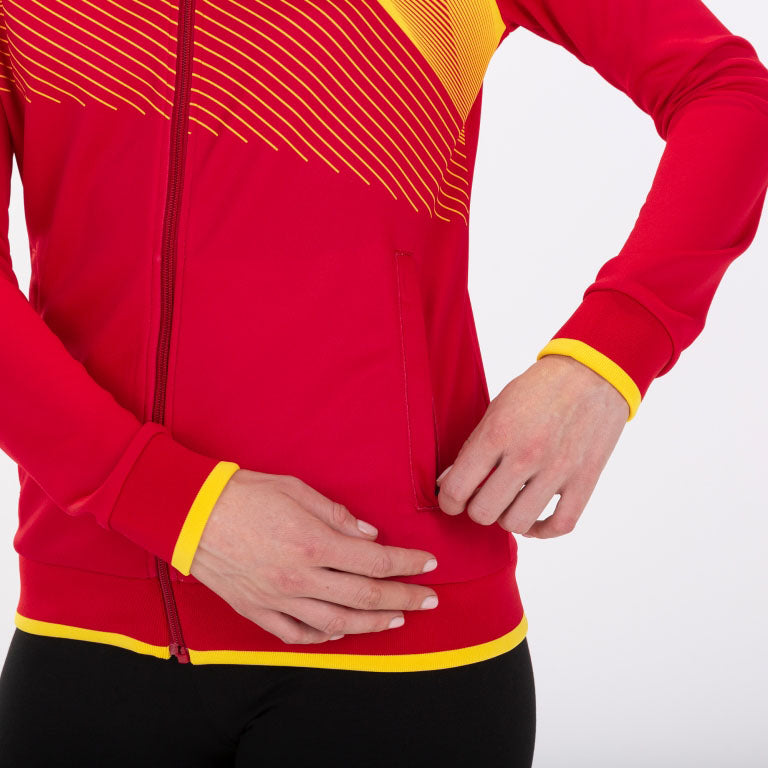 Joma Supernova II Hoodie Jacket Red-Yellow