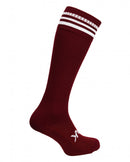 Atak Bar Socks Maroon/White