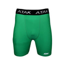 Youths Boys Green Compression Shorts