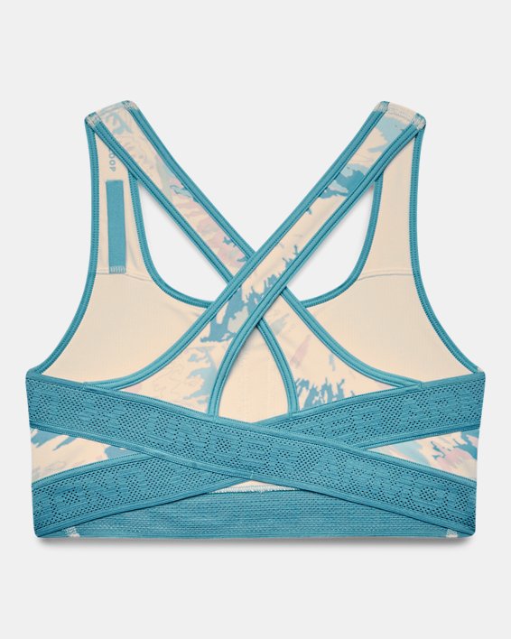 Under Armour Mid Crossback Printed Sports Bra