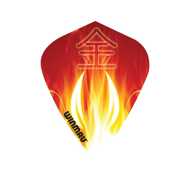 Kite Poly Dart Flights Oriental Flames
