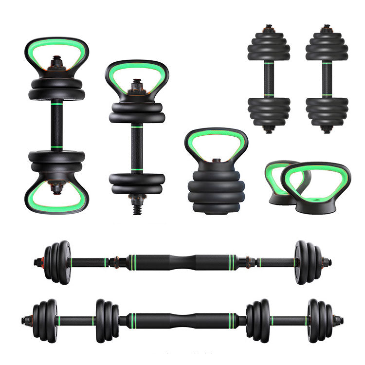 Six in One Dumbbell/Barbell BLACK/GREEN