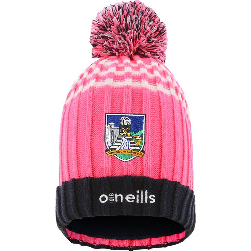 O'Neills Limerick Peak Bobble Hat Pink
